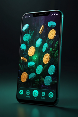 Smartphone avec l’app Luck Leopard